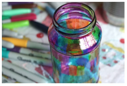 Stained Glass Jars 